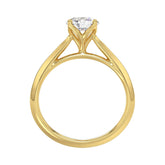 LADIES SOLITAIRE RING 1.00CT ROUND DIAMOND 18K YELLOW GOLD